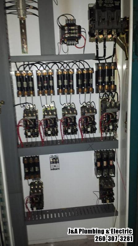 480v control panel for an oven.